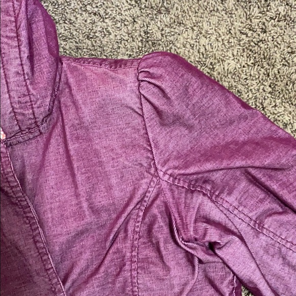 Roxy Purple Corduroy Quilted Trench Coat - Picture 4 of 8